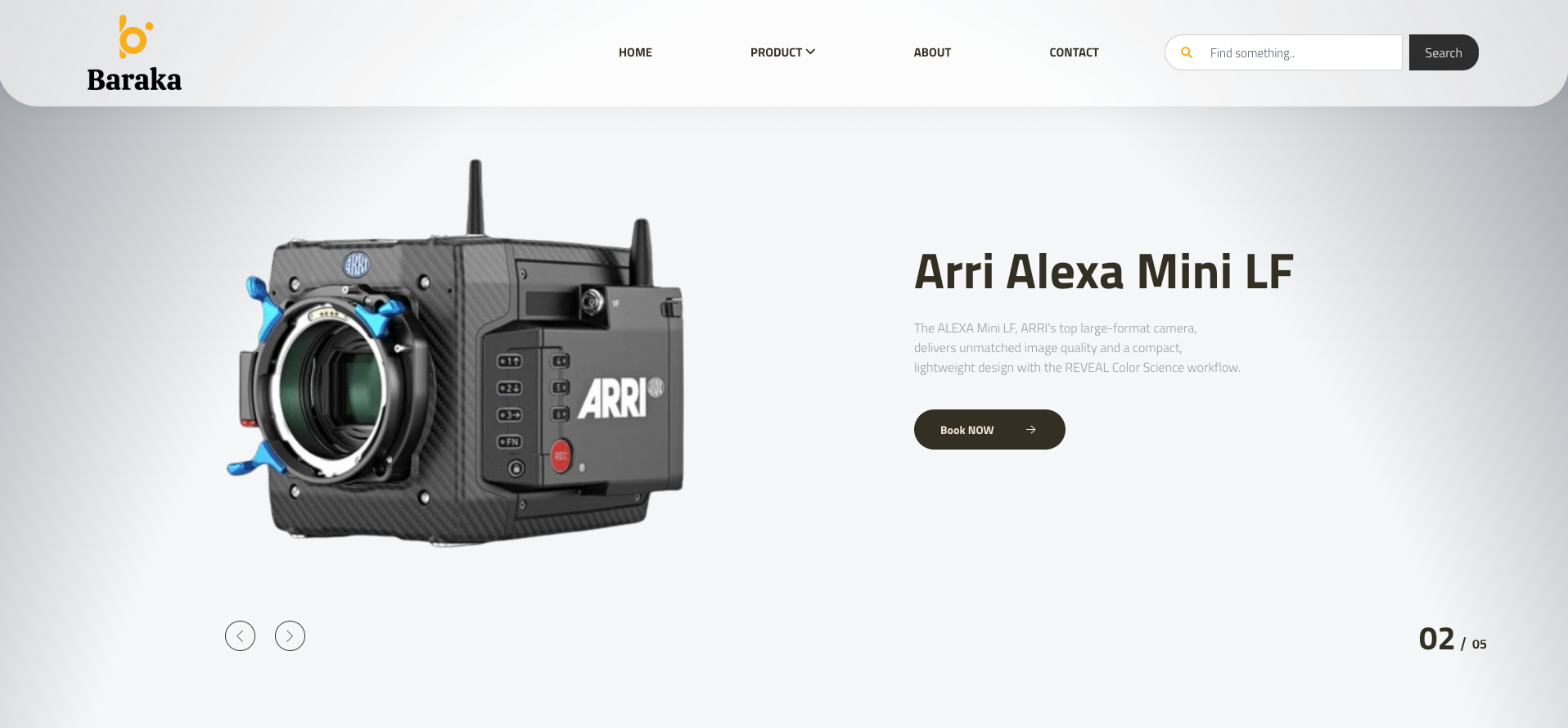 Baraka Media Cinema Website Design