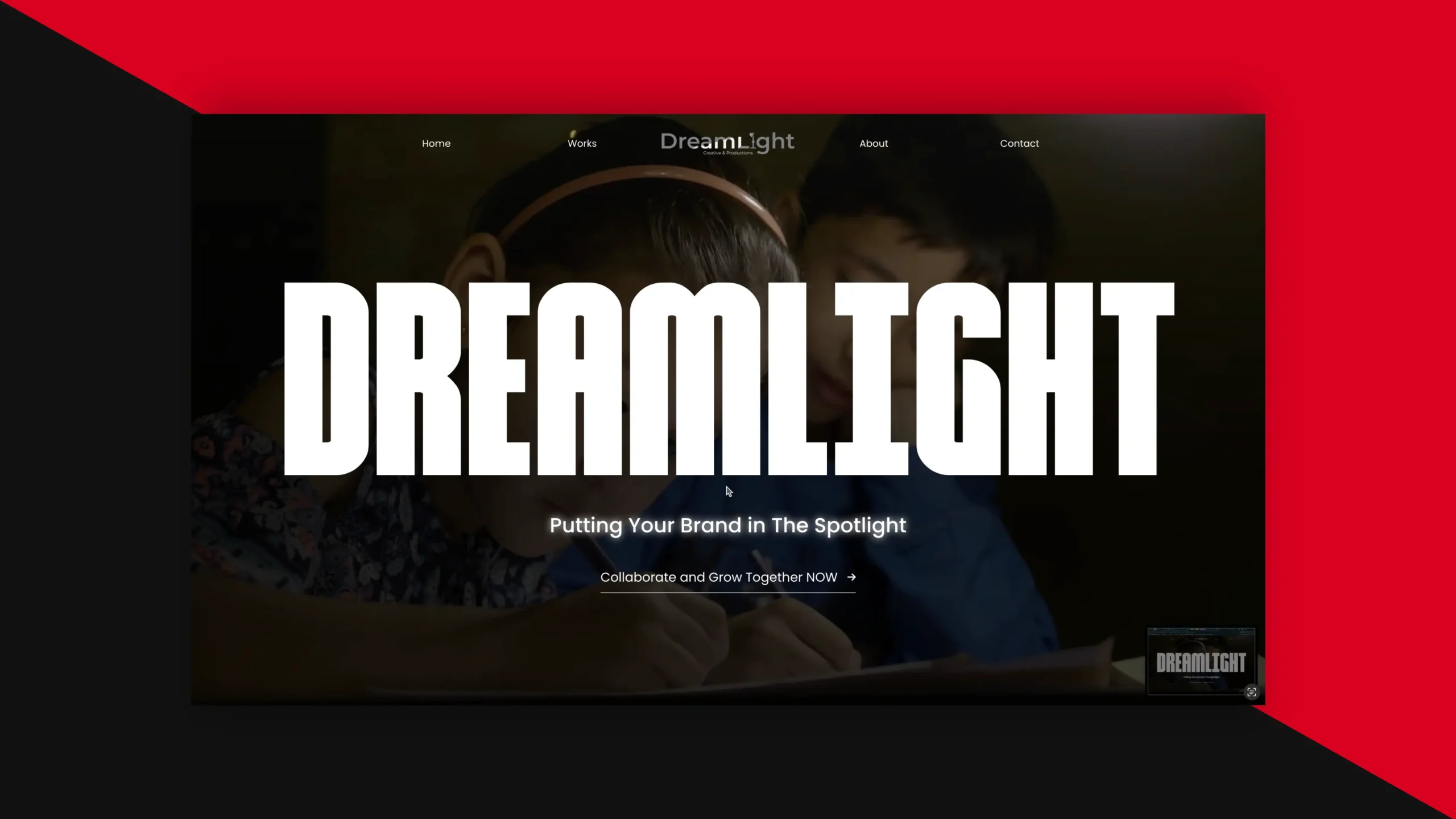 Dreamlight-website-design